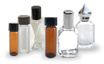 Amber glass vials Perfume bottles green and blue glass vials